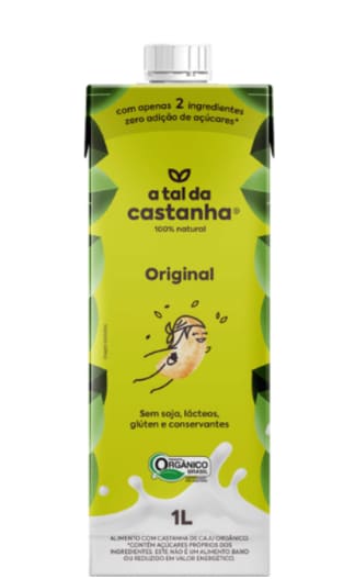 Leite de Castanha de Caju - 1 Litro - A Tal Castanha (sem açúcar, soja, lácteos e conservantes)